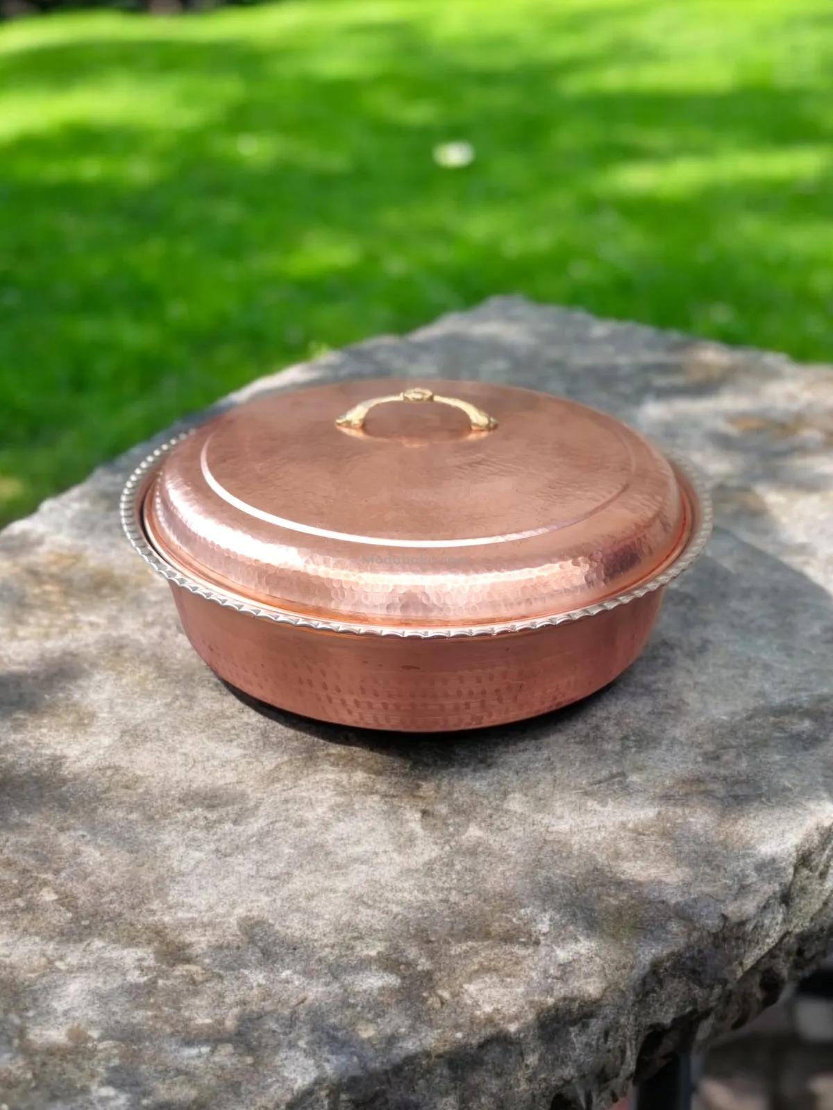 Sanayi Tipi Büyük Bakır Tencere - Görsel 3