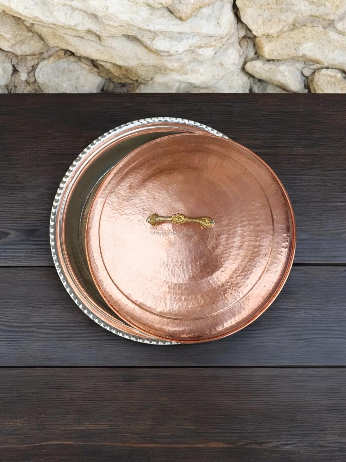 Sanayi Tipi Büyük Bakır Tencere - Görsel 4