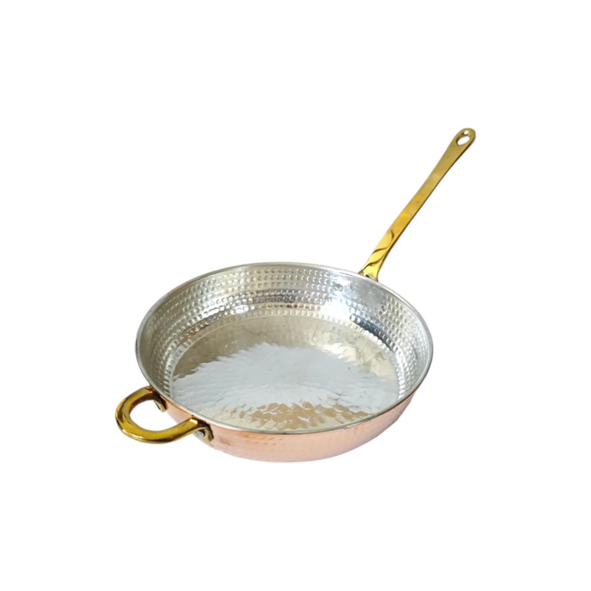 Tek Kulplu Bakır Sos Tavası 20 cm - Görsel 1