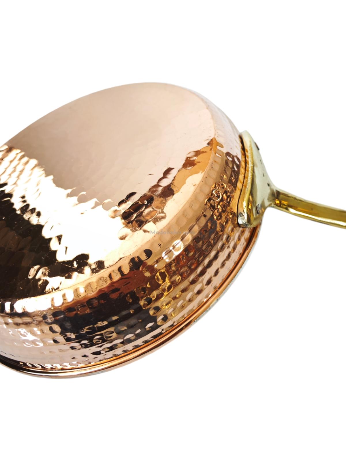 Tek Kulplu Bakır Sos Tavası 22 cm - Görsel 4