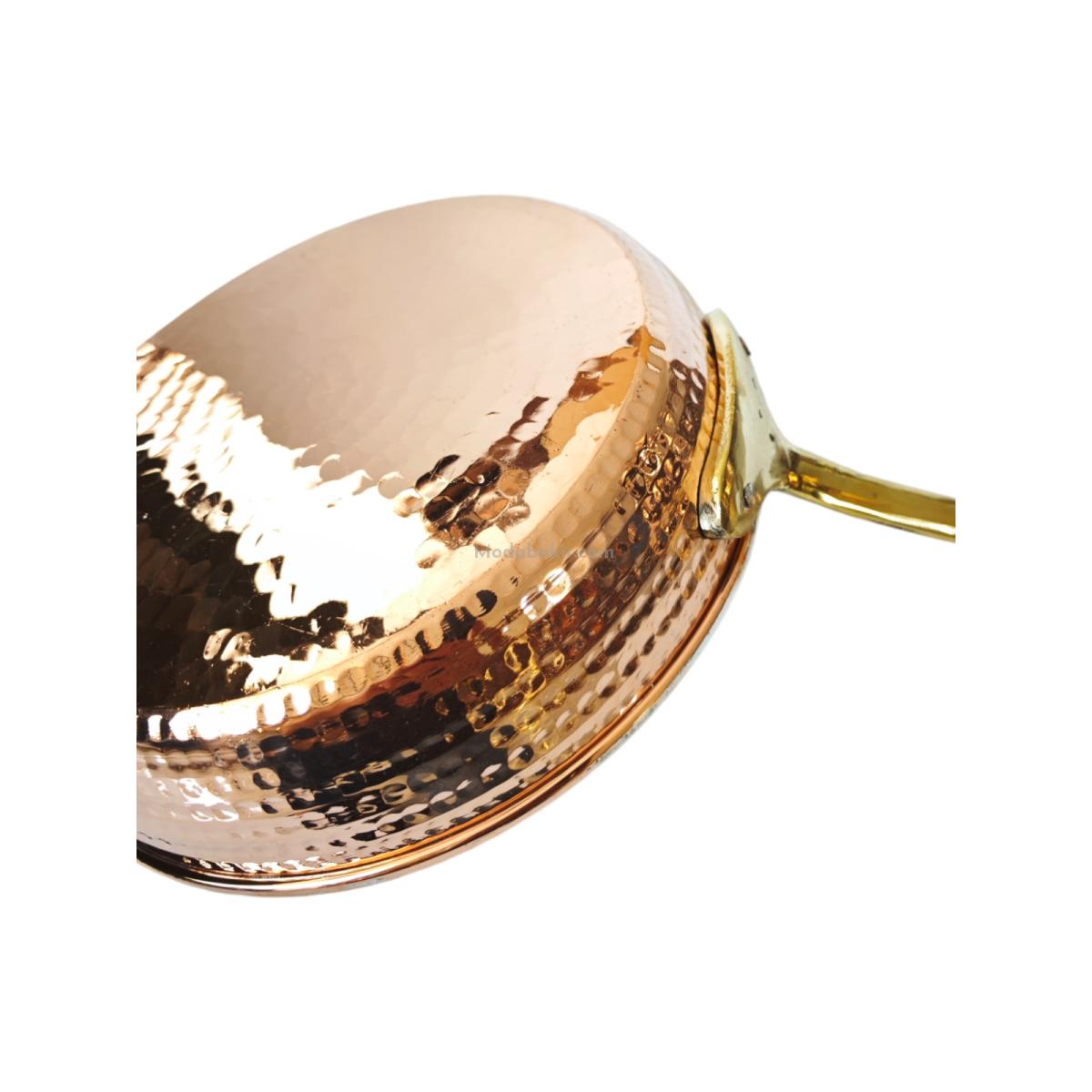 Tek Kulplu Bakır Sos Tavası 22 cm - Görsel 4