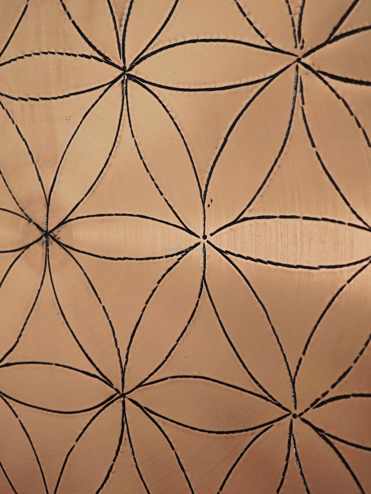 Yaşam Çiçeği Duvar Süsü Bakır - Görsel 3