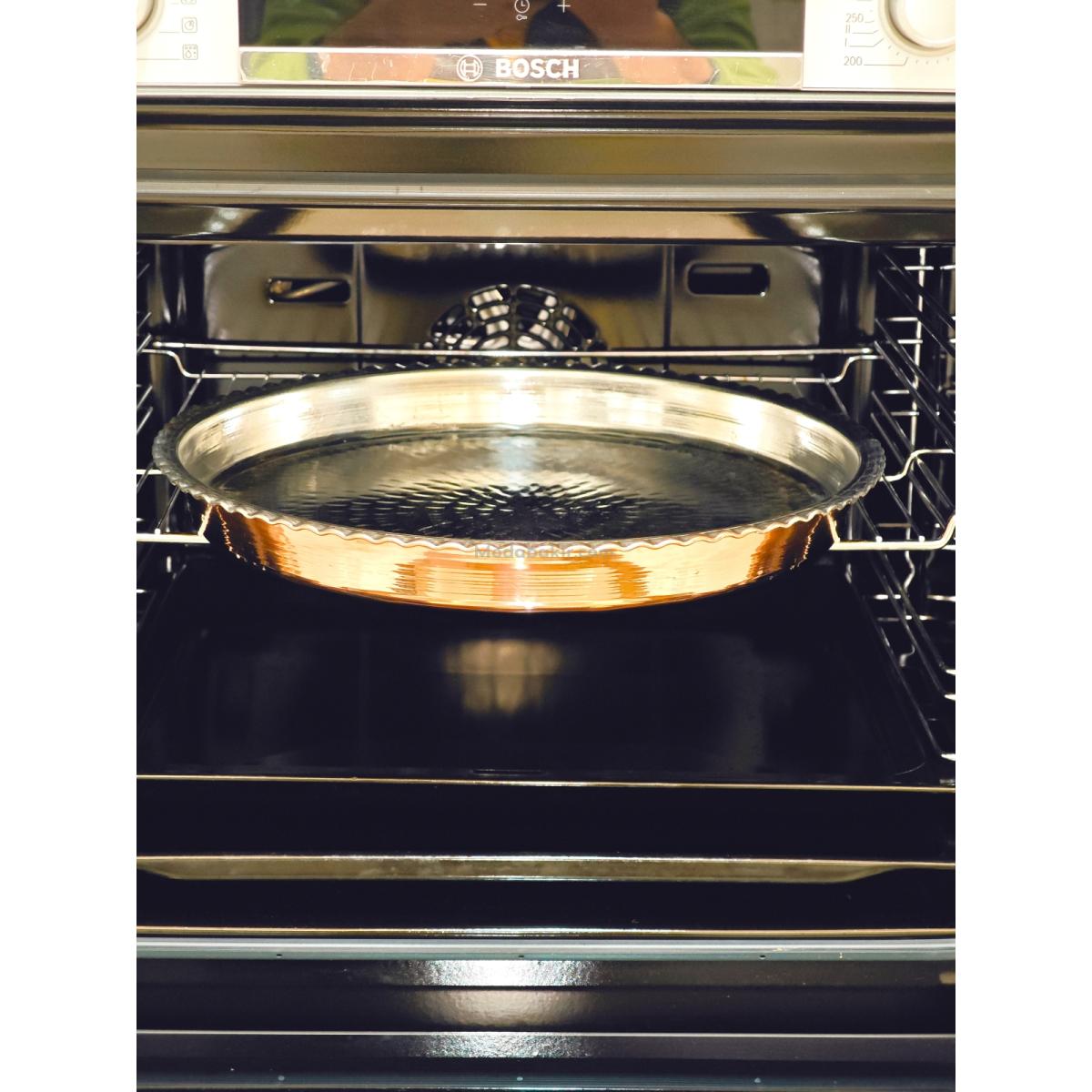 Yuvarlak Bakır Fırın Tepsi 30 cm - Görsel 6