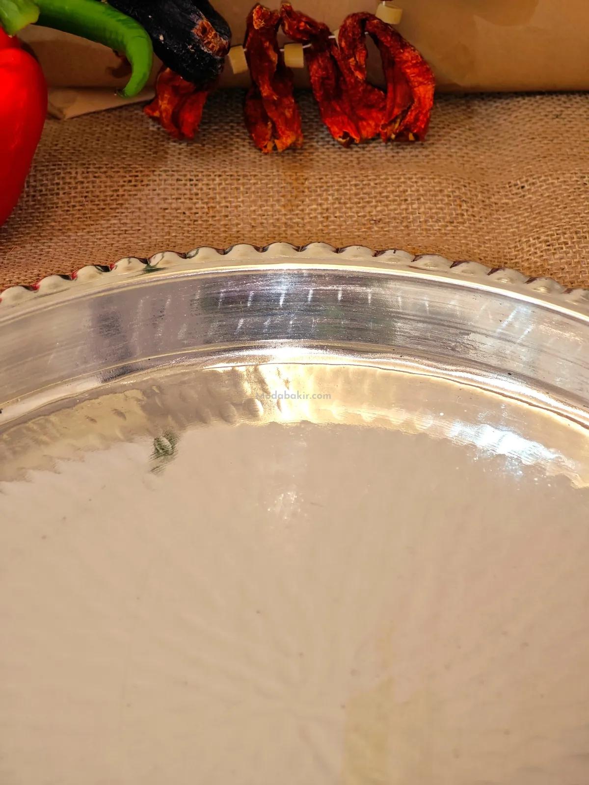 Yuvarlak Bakır Fırın Tepsisi 40 Cm - Görsel 5