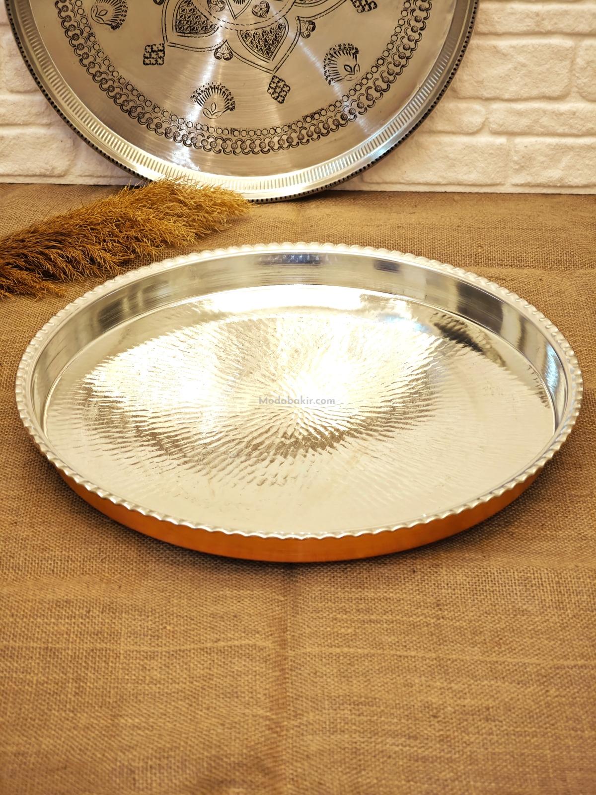 Yuvarlak Bakır Fırın Tepsisi 44 Cm - Görsel 3