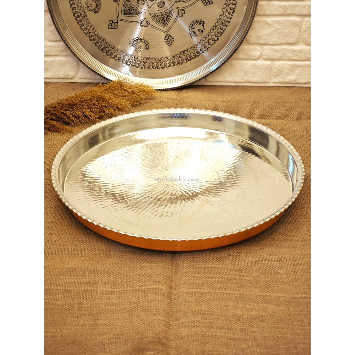 Yuvarlak Bakır Fırın Tepsisi 44 Cm - Görsel 3