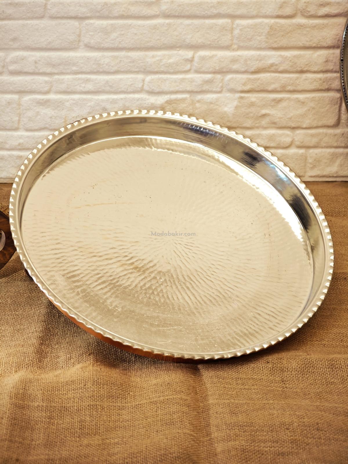 Yuvarlak Bakır Fırın Tepsisi 44 Cm - Görsel 5