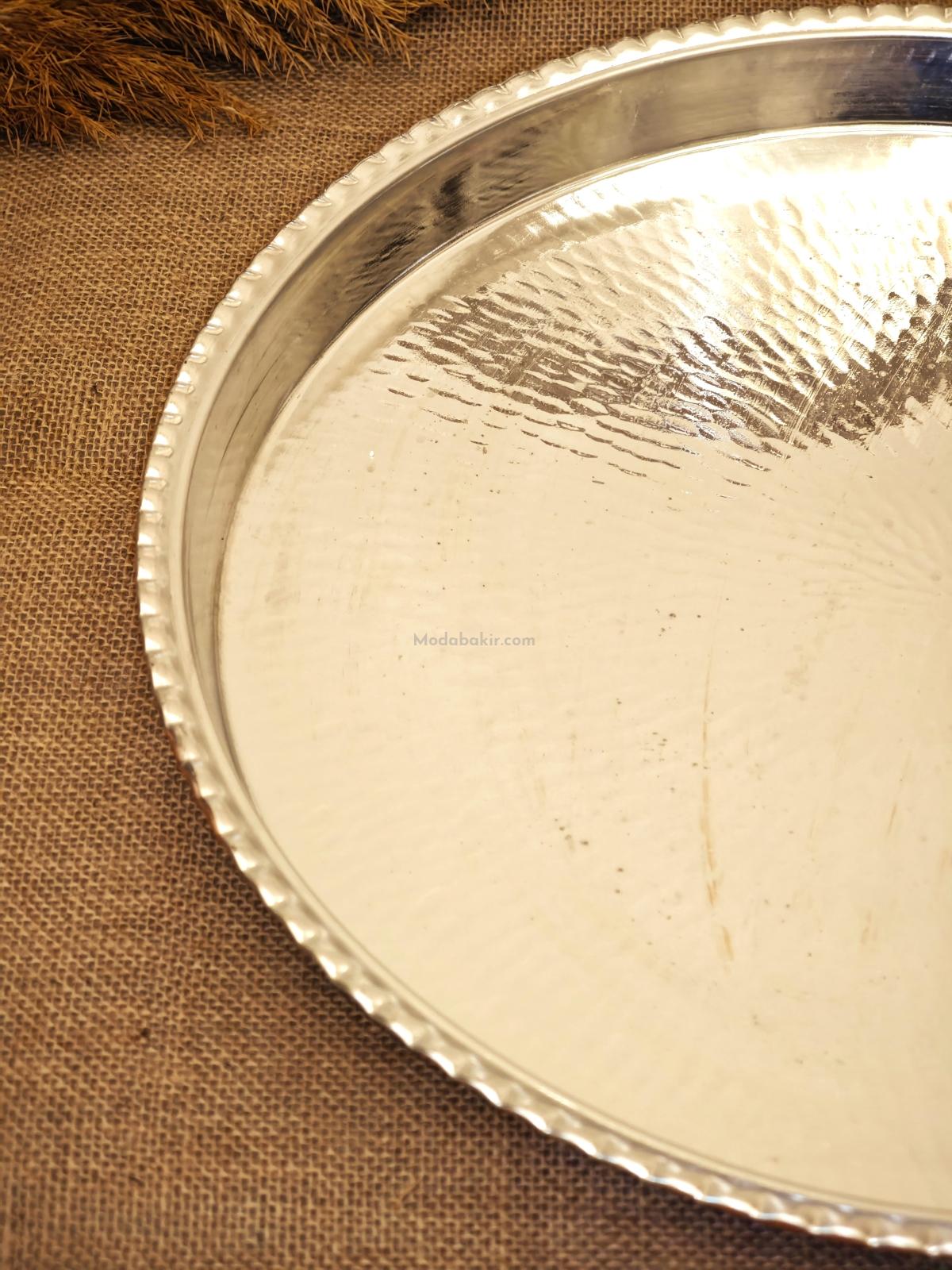 Yuvarlak Bakır Fırın Tepsisi 50 Cm - Görsel 3