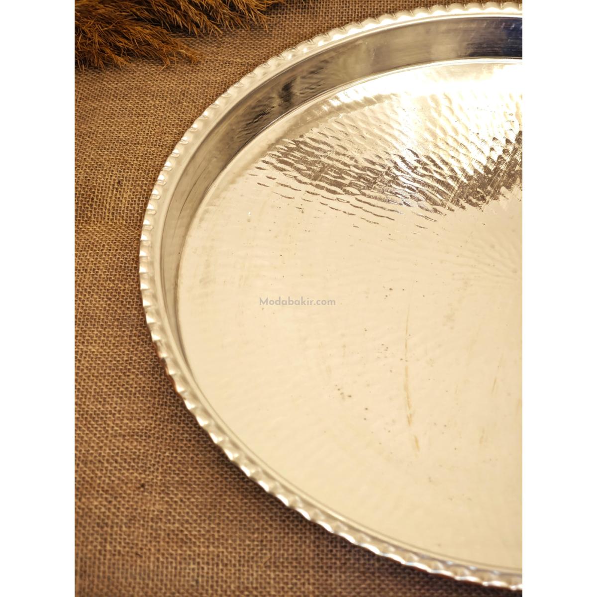 Yuvarlak Bakır Fırın Tepsisi 50 Cm - Görsel 3