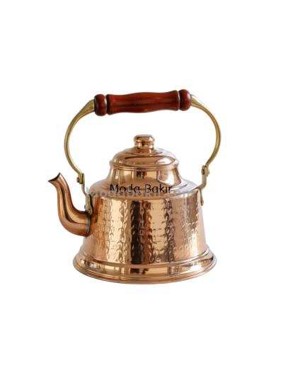 Moda Bakır 1.5 Liter Hand-Hammered Solid Copper Teapot