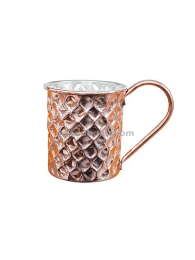 Handmade Copper Mug with Handle  450 ml