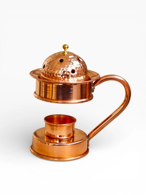 Moda Bakır Artisan Hand-Hammered Solid Copper Essential Oil Burner & Diffuser