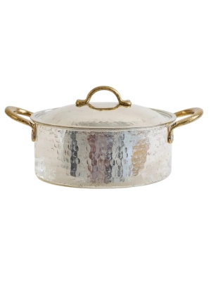 Moda Bakır 20 cm Fully Tin-Lined Solid Copper Pot (2-Liter Capacity)