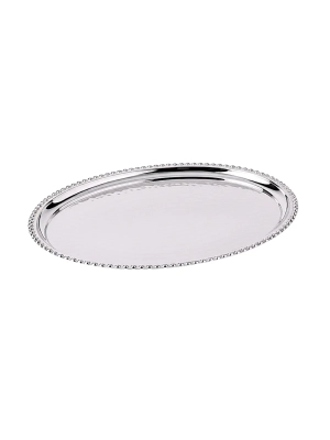 Bakır Servis Kayık Tabak 47 cm