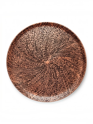 Handmade Round Copper Plate Wall Art 