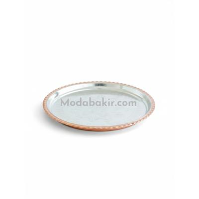 Moda Bakır Hand-Engraved Copper Serving Tray 34 cm
