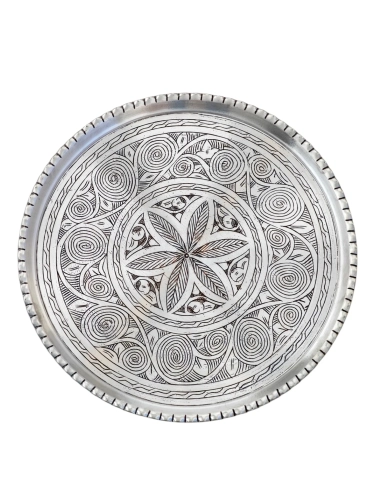 Bakır İşlemeli Tepsi 36 Cm 1.2 mm - Görsel 5