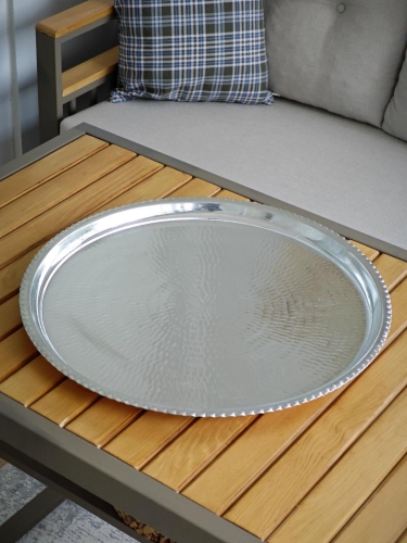 Bakır Çekiçli Sini 60 Cm - Görsel 6