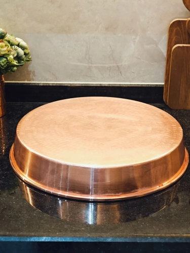 Bakır Derin Fırın Tepsi 34 cm - Görsel 3