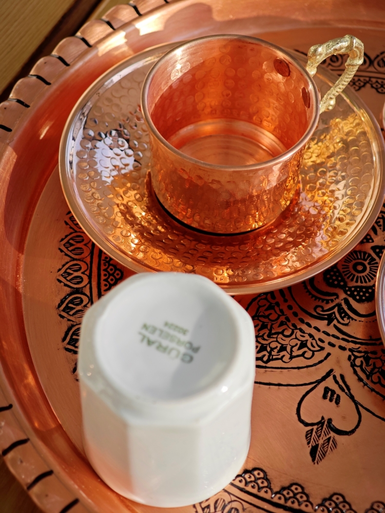 Bakır Kahve Fincan Takımı - Görsel 5