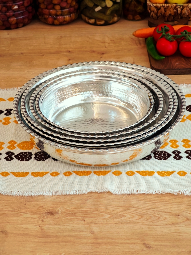 Bakır Kalaylı Derin Fırın Tepsi 24 cm - Görsel 4