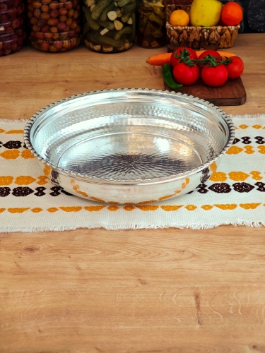 Bakır Kalaylı Derin Fırın Tepsi 35 cm - Görsel 4