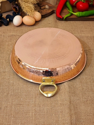 Bakır Kapaklı Sahan 27 cm - Görsel 5
