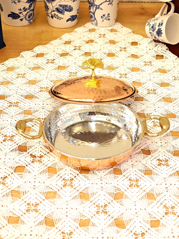 Bakır Kapaklı Sahan 18 cm - Görsel 2