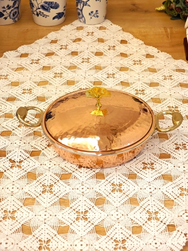 Bakır Kapaklı Sahan 18 cm - Görsel 3