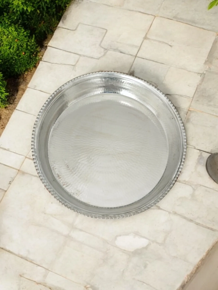 Bakır Çiğ Köfte Leğeni 54 Cm - Görsel 3