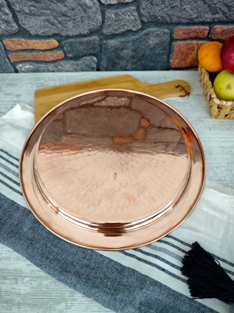 Bakır Künefe Tepsi 32 Cm - Görsel 5