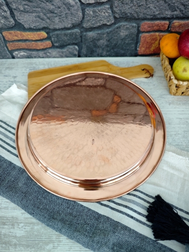 Bakır Künefe Tepsi 32 Cm - Görsel 5