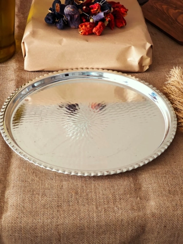 Bakır Künefe ve Fırın Tepsi 35 Cm - Görsel 4