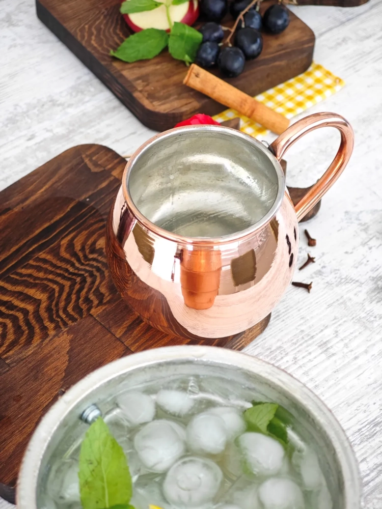 Bakır Moscow Mule Bardak 600 ml - Görsel 3