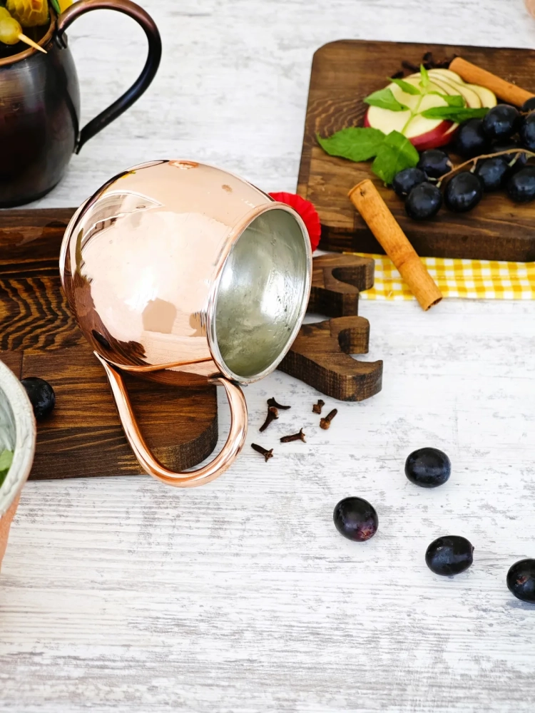 Bakır Moscow Mule Bardak 600 ml - Görsel 5