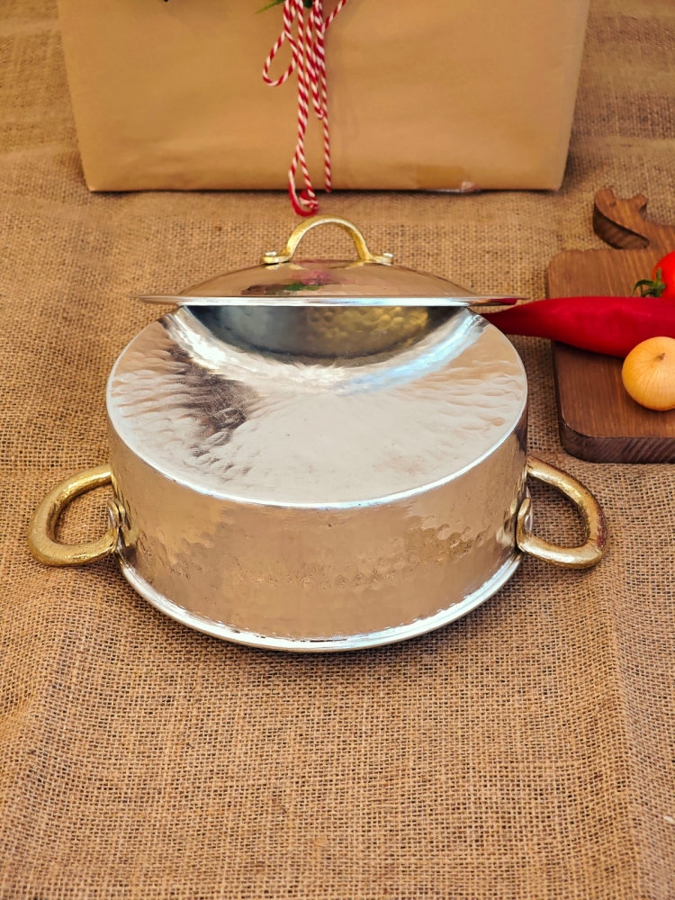 Bakır Pilav Tencere 22 cm - Görsel 4