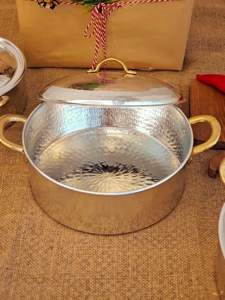 Bakır Pilav Tencere 24 cm - Görsel 3