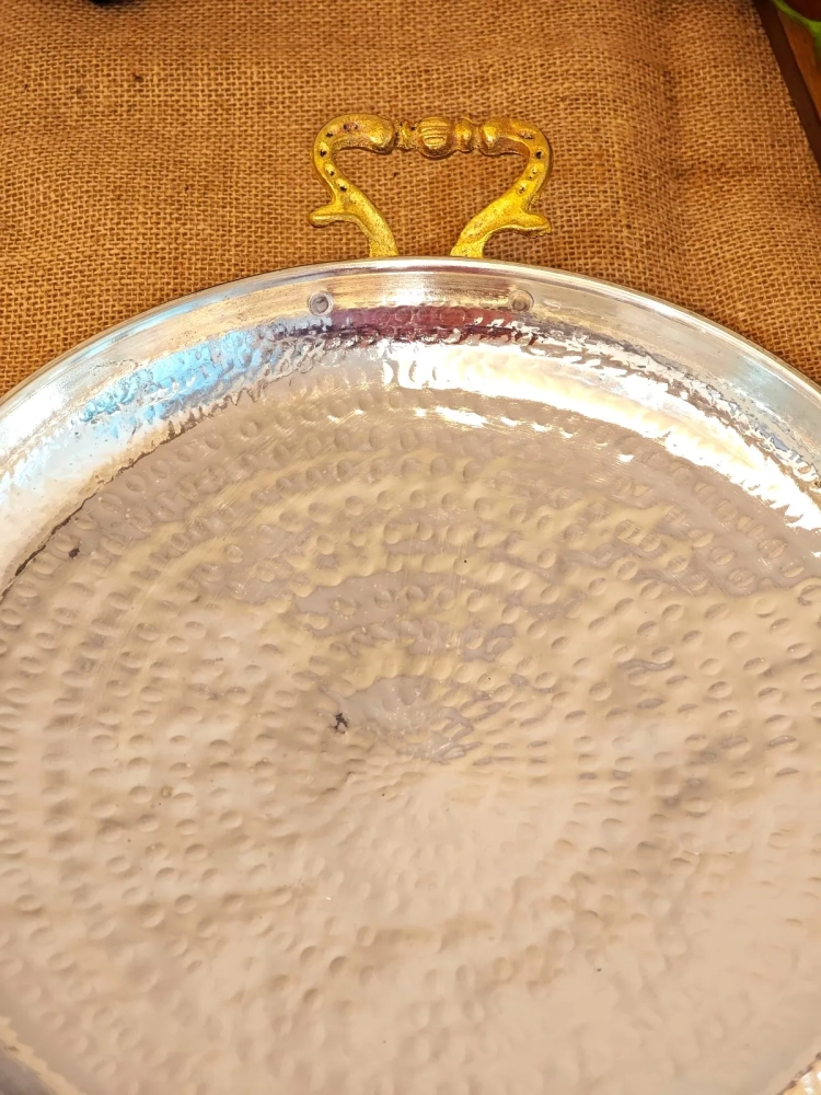 Bakır Sac Kavurma Tavası 35 cm - Görsel 5
