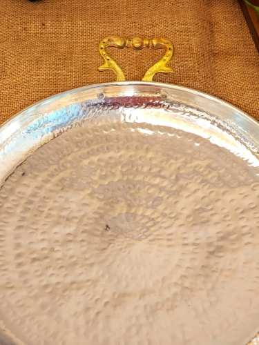 Bakır Sac Kavurma Tavası 35 cm - Görsel 5