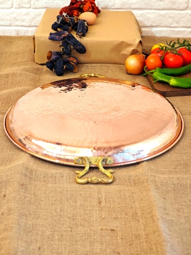 Bakır Sac Kavurma Tavası 47 cm - Görsel 3