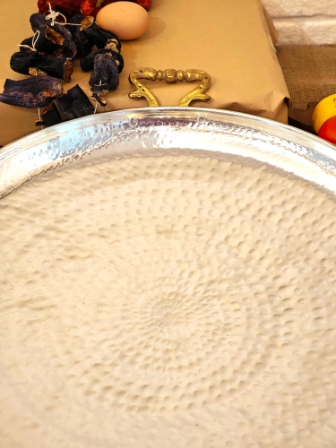 Bakır Sac Kavurma Tavası 47 cm - Görsel 4