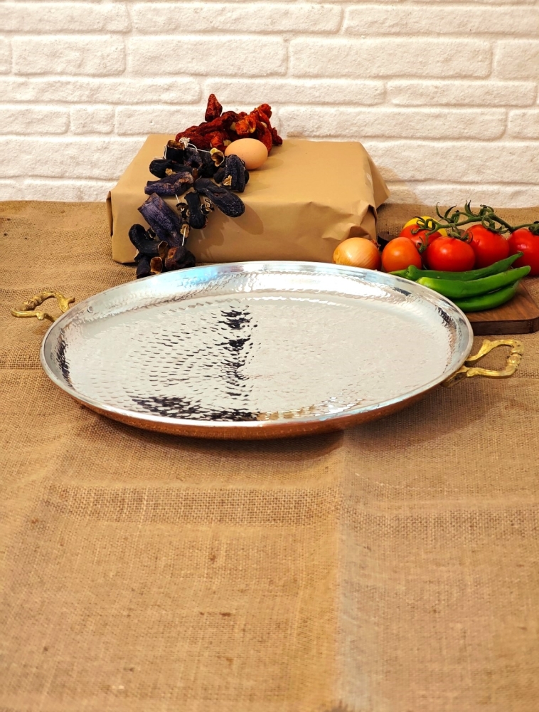 Bakır Sac Kavurma Tavası 47 cm - Görsel 5