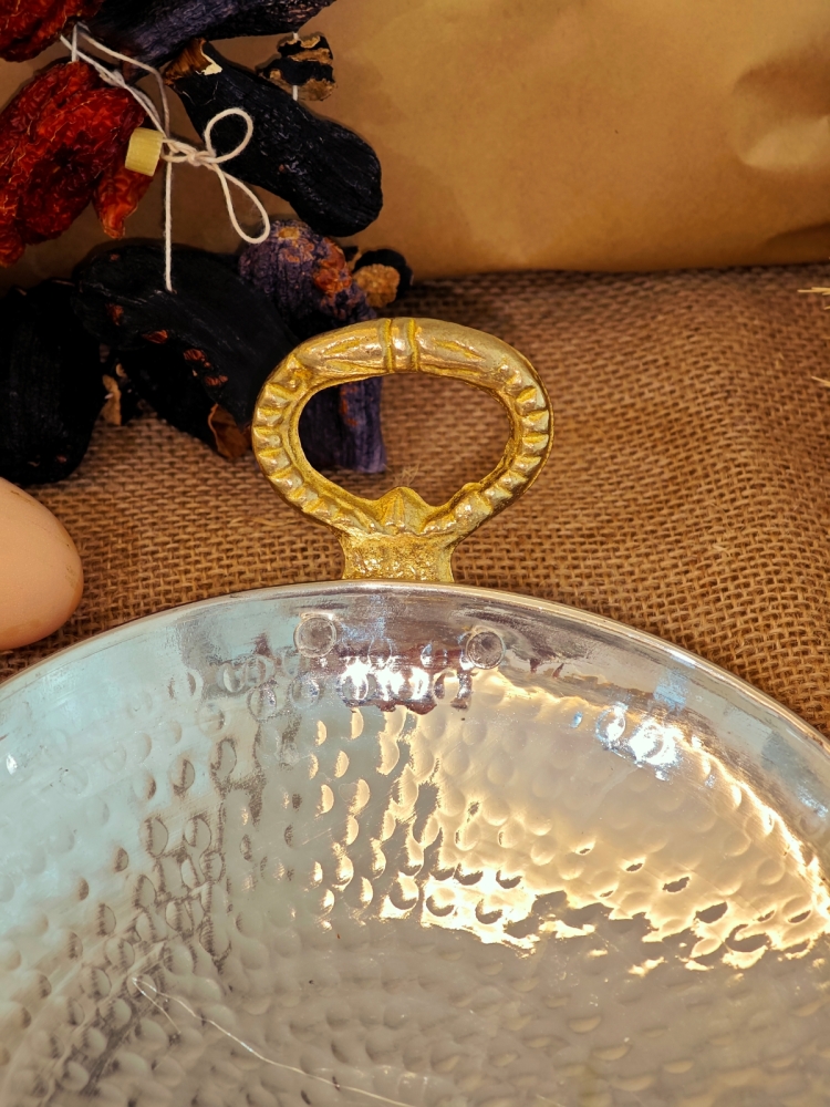 Bakır Sac Tava, Kavurma Tavası 28 cm - Görsel 5
