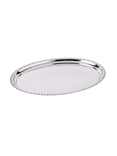 Bakır Servis Kayık Tabak 47 cm - Görsel 1