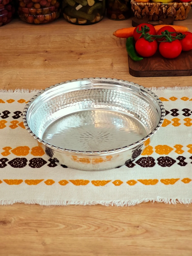 Bakır Servis Sunum Derin Tabak 24 cm - Görsel 5