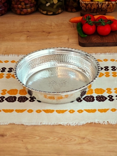 Bakır Servis Sunum Derin Tabak 24 cm - Görsel 5