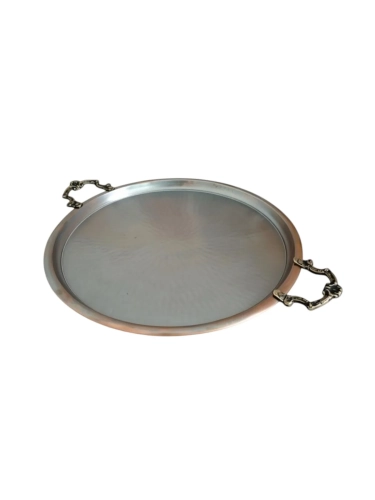 Bakır Vintage Tepsi 40 cm - Görsel 1
