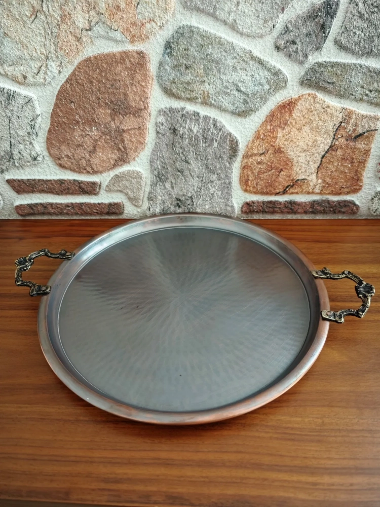Bakır Vintage Tepsi - Görsel 5