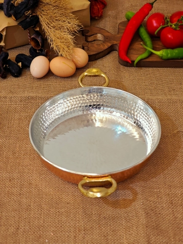 Bakır Yumurta Sahani 20 cm - Görsel 2