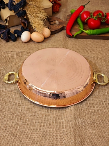 Bakır Yumurta Sahani 20 cm - Görsel 6